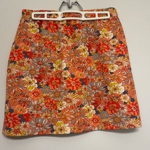 60’s style floral skirt